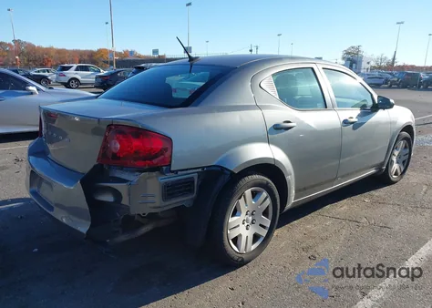 2013 Dodge Avenger Se из США, поврежденный, VIN 1C3CDZAB2DN753175